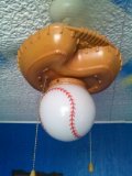 This cool baseball fixture is in what I can only assume used to be a little boys room, which works out because I have a young stepbrother.
